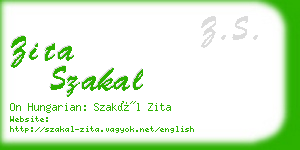 zita szakal business card
